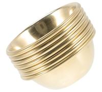 NIYANGLE Lot de 7 Bols D'offrande Bouddhistes Jaunes 9 Cm, Conteneurs Religieux Résistants à L'usure pour Autel Yoga, Bols à Eau Bénite Décoratifs pour Rituels et Cérémonies Bouddhistes