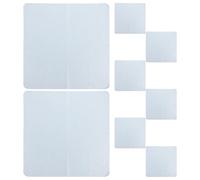 NIYANGLE Lot de 8 Chiffons en Microfibre Bleu Ciel pour Lentilles de Lunettes et Écrans, Absorption Liquide et Élimination Poussière, pour Environnements à Haute Précision et