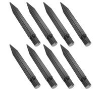 NIYANGLE Lot de 8 Piquets Solaires en Plastique Solide pour Lampes de Jardin, Piquets D’éclairage Extérieur Résistants aux Intempéries, Fixation Stable pour Pelouse et Allées, Support