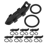 NIYANGLE Lot de 8 Set de Set de Crochets Magnétiques pour Canne à Pêche avec Fixation Rapide en Abs et Caoutchouc, Accessoires Faciles à Installer pour Leurres de Pêche
