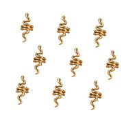 NIYANGLE Lot De 9 Anneaux Décoratifs Dreadlocks En Alliage Serpent, Accessoires Cheveux Tressés, Taille Unique, Maintien Ferme, Pour Coiffure Diy, Convient Cheveux Épais, Sans Glissement