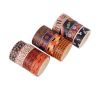 NIYANGLE Lot de Set de Rubans Adhésifs en Papier pour Scrapbooking Halloween, Accessoires Décoratifs pour Agenda et Carnet, pour DIY et Décoration Créative Plusieurs styles