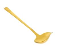 NIYANGLE Louche à Sauce en Acier Inoxydable 304 Doré Bec Verseur, Cuillère à Soupe Créative Forme Bec de Canard, Mini Louche Multifonction Cuisine et Service, 1 Pièce