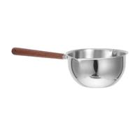 NIYANGLE Louche à Soupe Inoxydable à Double Bec Verseur et Manche Long Incliné, Ustensile Cuisine pour Servir Soupes et Sauces la Restauration