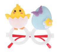 NIYANGLE Lunettes De Pâques Lapin De Fête Lapin Avec Lunettes Accessoires De Photomaton De Pâques Lunettes Œufs Lunettes Poulet De Pâques Lunettes Événement De Pâques Et