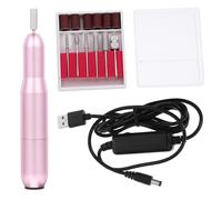 NIYANGLE Machine à Ongles Professionnelle USB Portable 20000 Tours/min Alliage D'aluminium Facile à Changer Embouts pour Usage Personnel et École D'art Ongulaire