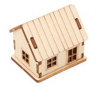 NIYANGLE Maison Puzzle Bois à Monter Soi-même Maquette de Cabane Miniature Vierge à Peindre Décoration Intérieure pour Adultes