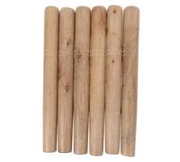 NIYANGLE Manches en Bois Beige 28cm 6 Pièces pour Outils de Jardinage et Remplacement Facile Finition Lisse pour Pelles et Houes pour Usage Agricole