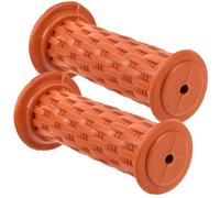 NIYANGLE Manchons de Guidon pour Vélo Garçon et Filles en TPR Antichoc et Antidérapant, Poignée Tissée Souple, 95 Mm, Couleur Marron, Accessoires pour Trottinette et Vélo, Poignées