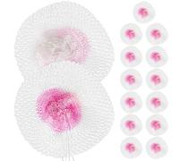 NIYANGLE Manchons de Lanternes à Gaz en Rayonne Résistante, Grand Format U, Lot de 15 Pièces Rouges, Accessoires pour Lampes de Camping et Remplacement de Manteaux, pour Randonnée et Plein