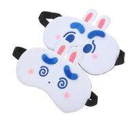 NIYANGLE Masque de Sommeil Mignon 2Pcs Masque Yeux Confortable Design Voyages Relaxation et Garçon et Filles
