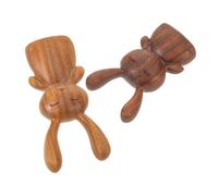 NIYANGLE Masseur de Nez en Bois 2Pcs Grattoir de Points d'Acupuncture Outil de Massage Portatif pour Visage Design Usage Comprend un Grattoir