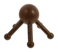 NIYANGLE Masseur de Tête à Griffes en Bois Beige Coins Arrondis pour Réguler et Améliorer la Fonction Motrice du Cuir Chevelu