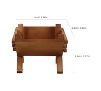 NIYANGLE Mini Crèche de Noël en Bois Figurine de L'Garçon et Filles Jésus Décoration Religieuse Compacte pour Table et Étagère Accessoires pour Mini-Crèche Ornement Intérieur Festif