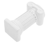 NIYANGLE Mini Pilier Romain Résine Blanc Élégant Décoration de Bureau Polyvalente Support Photo et Ornement de Maison de Poupée Classique