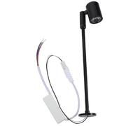 NIYANGLE Mini Spot LED pour Vitrine de Bijoux Noir 215 Mm 3w Lumière Chaude 3000-3100k Projecteur D’intérieur à Support Réglable pour Éclairage Ciblé D’images et Objets Décoratifs