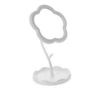 NIYANGLE Miroir De Miroir De Maquillage Agrandi Coiffeuse s pour Table Se Maquiller s pour Commode Forme Fleur avec s Personnels Faire Blanche Un Verre