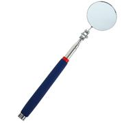 NIYANGLE Miroir D'inspection Télescopique en Acier Inoxydable Argenté, Outil Mécanique Compact pour Réparation Automobile Miroir Circulaire sans Utilisation des Mains, pour Surfaces