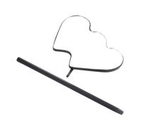 NIYANGLE Miroir Portable Forme de Cœur pour Inspection des Cils Accessoire Pratique Déplacement