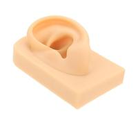 NIYANGLE Modèle Oreille Silicone pour Pratique de Piercing Accessoire de Formation et Affichage Couleur Chair Durable et Réutilisable