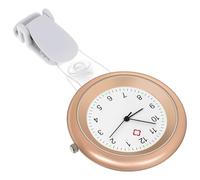 NIYANGLE Montre de Poche d'Infirmière Suspendue à Clip Rose Doré Cadran Clair et Précis Matériau Solide pour Soins Infirmiers et Blouse Médicale Accessoire Pratique pour Femmes