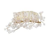 NIYANGLE Morceau De Cheveux Mariage -tête Peigne Pour Coiffure De Mariée Coiffe Élégante Pour Mariage Et Réception