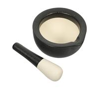 NIYANGLE Mortier et Pilon Céramique Mini Kit de Broyage Ergonomique pour Épices Ail Herbes et Aliments et Facile à Utiliser