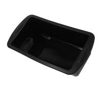 NIYANGLE Moule à Cake en Silicone Antiadhésif Rectangulaire Noir Cadre Métallique Renforcé et Poignées Latérales Moule à Pâtisserie Flexible Gâteau Cuisson Maison et Professionnelle