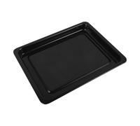 NIYANGLE Moule à Gâteau Rectangulaire en Émail Noir, Grand Plat de Cuisson Polyvalent 34x26x2,5 Cm pour Four, pour Pâtisserie et Rôtissage