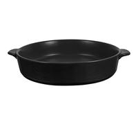 NIYANGLE Moule à Gâteau Rond en Céramique Noire Poignées Doubles, Surface Lisse et Répartition Uniforme Chaleur, pour Plats et Tartes au Quotidien