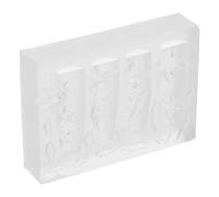 NIYANGLE Moule à ongles : moule en silicone pour nail art, outil sculpté floral 3D, moule d'embellissement de fleur de lys, accessoire de manucure créatif pour usage professionnel et domestique