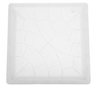 NIYANGLE Moule Rond en PP pour Dalles de Jardin en Ciment Blanc, Facile à Utiliser, pour Pavage de Pelouse et Projets de Paysagisme DIY, Gain de Temps Assuré