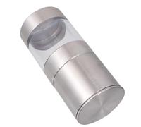 NIYANGLE Moulin à Poivre et Sel Manuel en Acier Inoxydable Transparent Réglable Compact Cuisine et Usage Domestique Ustensile la Cuisine Inox Professionnel Moulin à Épices Polyvalent