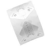 NIYANGLE Nail Extension Forms Aluminium Foil Fish Tail Disposable Nail Art Accessories Manicure Guide Stickers for Diy