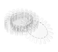 NIYANGLE Nuancier de Vernis à Ongles Transparent 10 Pièces Présentoir Acrylique pour Salon de Manucure et Affichage Nail Art Pratique