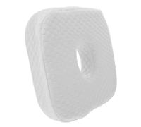 NIYANGLE Oreiller de Piercing D’Oreille en Mousse à Mémoire de Forme avec Trou Coussin Blanc Ergonomique pour Dormir Côté Protège-Lobes Percés Hygiénique et Confortable pour