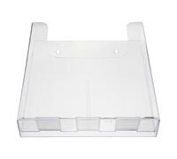 NIYANGLE Organisateur Mural en Acrylique Transparent A4 pour Documents, Corbeille à Dossiers Suspendue sans Perçage, Porte-courrier Stable et Pratique pour Bureau et Maison, 25,1 X 22,9 X