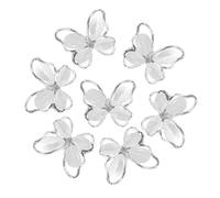 NIYANGLE Ornements D'ongles Chat Œil Forme Aile En Cristal 10 Pièces Charme Nail Art 3d Léger Solide Décoration Nail Art Pour Femmes Accessoires Manucure Vacances