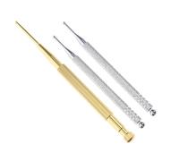 NIYANGLE Outil D'acupuncture Oreille Portable en Acier Inoxydable et Cuivre, Stylo de Massage Manuel Ergonomique, Adapté pour Usage Professionnel en Bureau