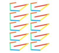 NIYANGLE Outils D'apprentissage des Angles pour Élèves du Primaire, Ensemble de 50 Bâtonnets Colorés Système de Clip, Matériel Pédagogique Mathématique Montessori pour Classe et Activités