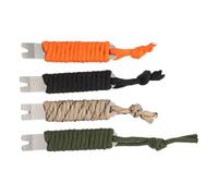 NIYANGLE Outils Multifonctions 4 Pcs en Acier Inoxydable pour Arrache-Clous et Levier de Poche, Mini Pied-de-biche à Manivelle, Outil de Tissage de Cordes Parapluie, Usage Camping