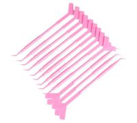 NIYANGLE Outils pour Permanente de Cils 12pcs en Plastique Couleur Rose Séparateur de Cils et Manche Confortable Forme en Y pour Usage Féminin