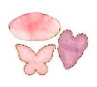 NIYANGLE Palette de Nail Art Anneau 3 Pièces Palette de Mélange de Vernis à Ongles en Résine Outils de Manucure Pratiques Compacte pour Voyage Design Éblouissant