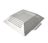 NIYANGLE Panier à Griller Carré 12 Pouces pour Barbecue, Plat Perforé en Acier Inoxydable pour Légumes et Viandes, Accessoire Pratique pour Barbecue Extérieur