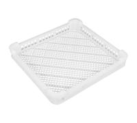 NIYANGLE Panier de Congélation Rapide Plastique Léger pour Fruits de Mer Plateau Creux Multifonctionnel de Séchage et Rangement Bac Alimentaire Blanc