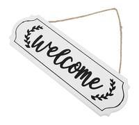 NIYANGLE Panneau de Bienvenue Bois Rustique pour Porte Entrée Décoration Suspendue pour Café Restaurant et Maison Bord Arrondi Surface Lisse pour Porche et Mur