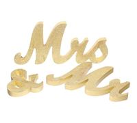 NIYANGLE Panneau Mr et Madame en Bois pour Mariage, Décoration Bureau
