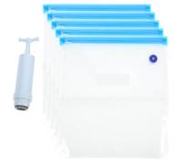 NIYANGLE Paquet de Rangement sous Vide pour Filament Imprimante 3D Transparent 30X34 CM Lot de 5 Set de Sachets avec Pompe à Vide Manuelle Portable Protection Étanche Anti-Humidité pour