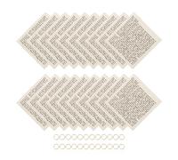 NIYANGLE Parchemin de Mezouza Pré-Roulé 20 Rouleaux Casher Imprimés pour Porte Juive Installation Facile Accessoire Religieux Décoration Maison Bénédiction Hébraïque