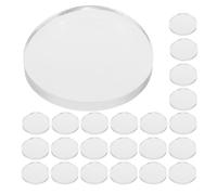 NIYANGLE Patins Adhésifs Antidérapants en Silicone Transparent 50 Pièces Diamètre 20 MM Épaisseur 2 MM Protège-Table en Verre Amortisseurs Invisibles et Antibruit pour Meubles et